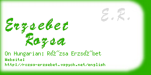 erzsebet rozsa business card